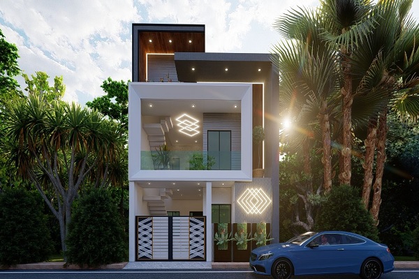 3D Front Elevation Design for Small Houses