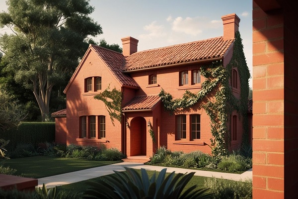 Brick Red Exterior Home Color