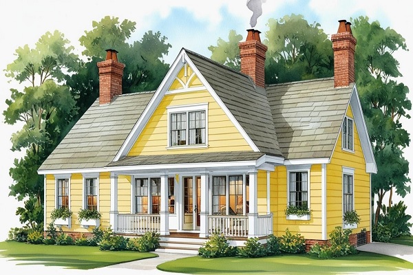 Butter Yellow Exterior House Color