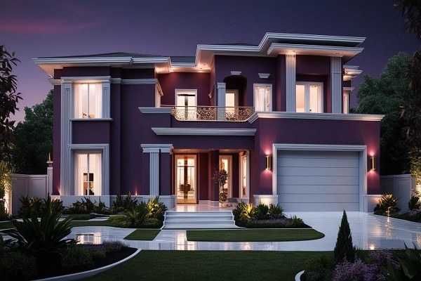 Deep Plum Exterior Home Color