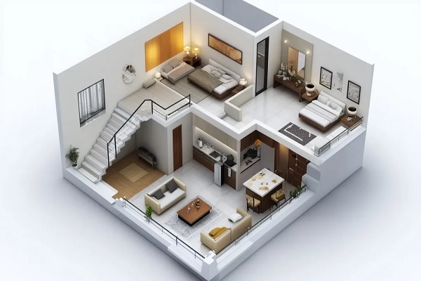 Duplex-Style 2 BHK 