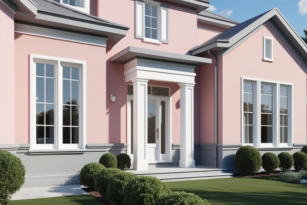 Dusky Pink Exterior House Color