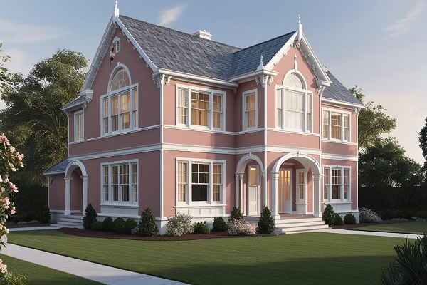 Dusty Rose Exterior House Color