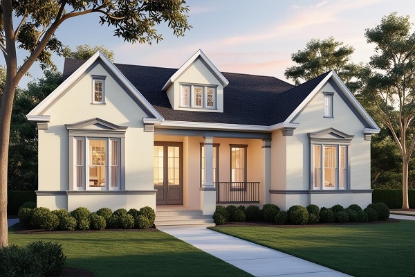 Grey and Cream Exterior Home Color