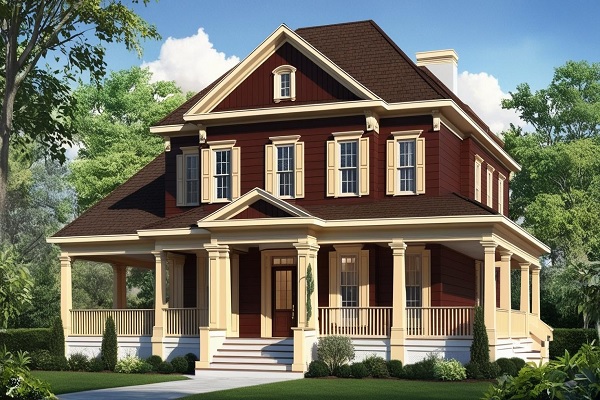 Mahogany Brown Exterior Home Color