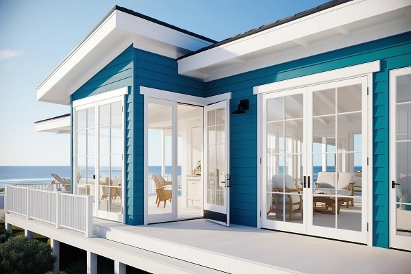 Ocean Blue Exterior Home Color