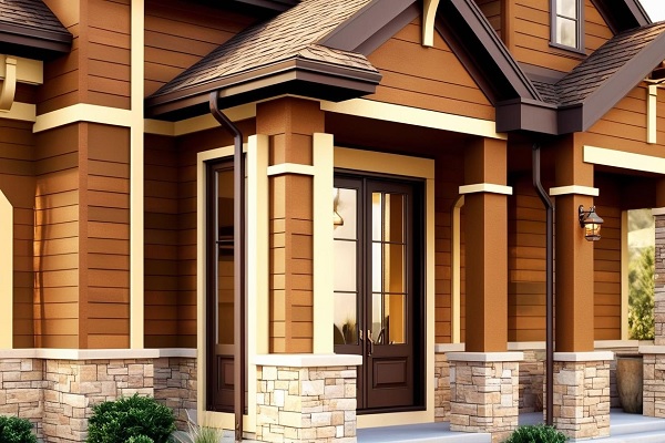 Warm Brown Exterior Home Color