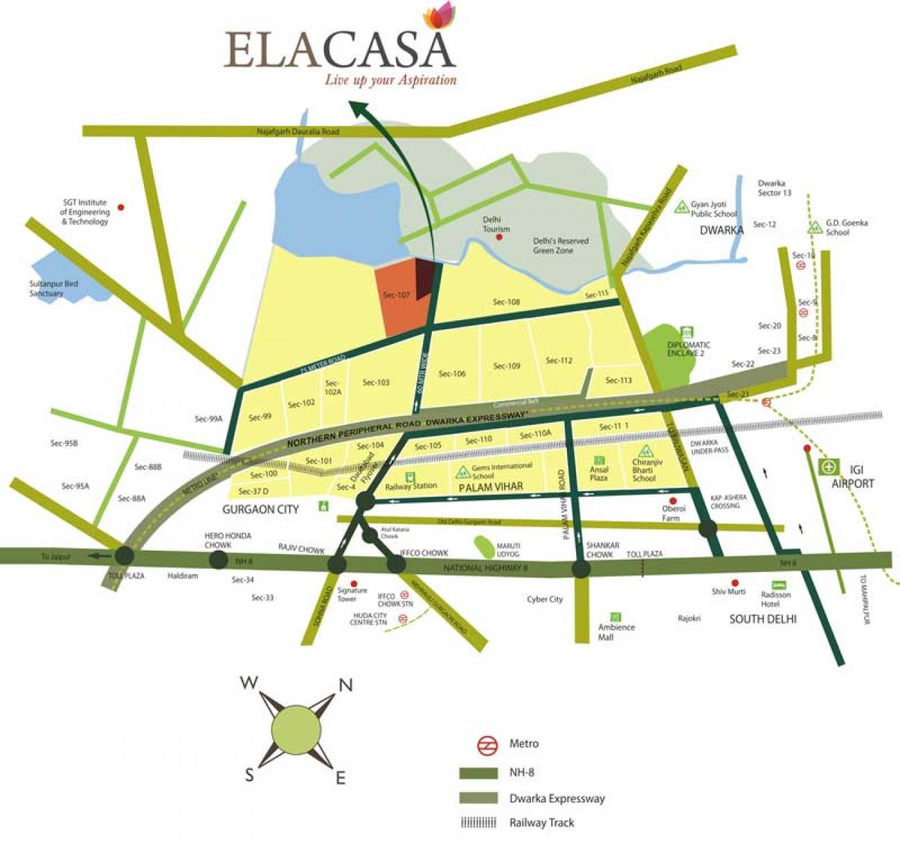 Earth Elacasa Location Map Image