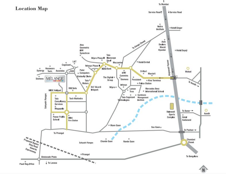 Rama Melange Residences Location Map Image