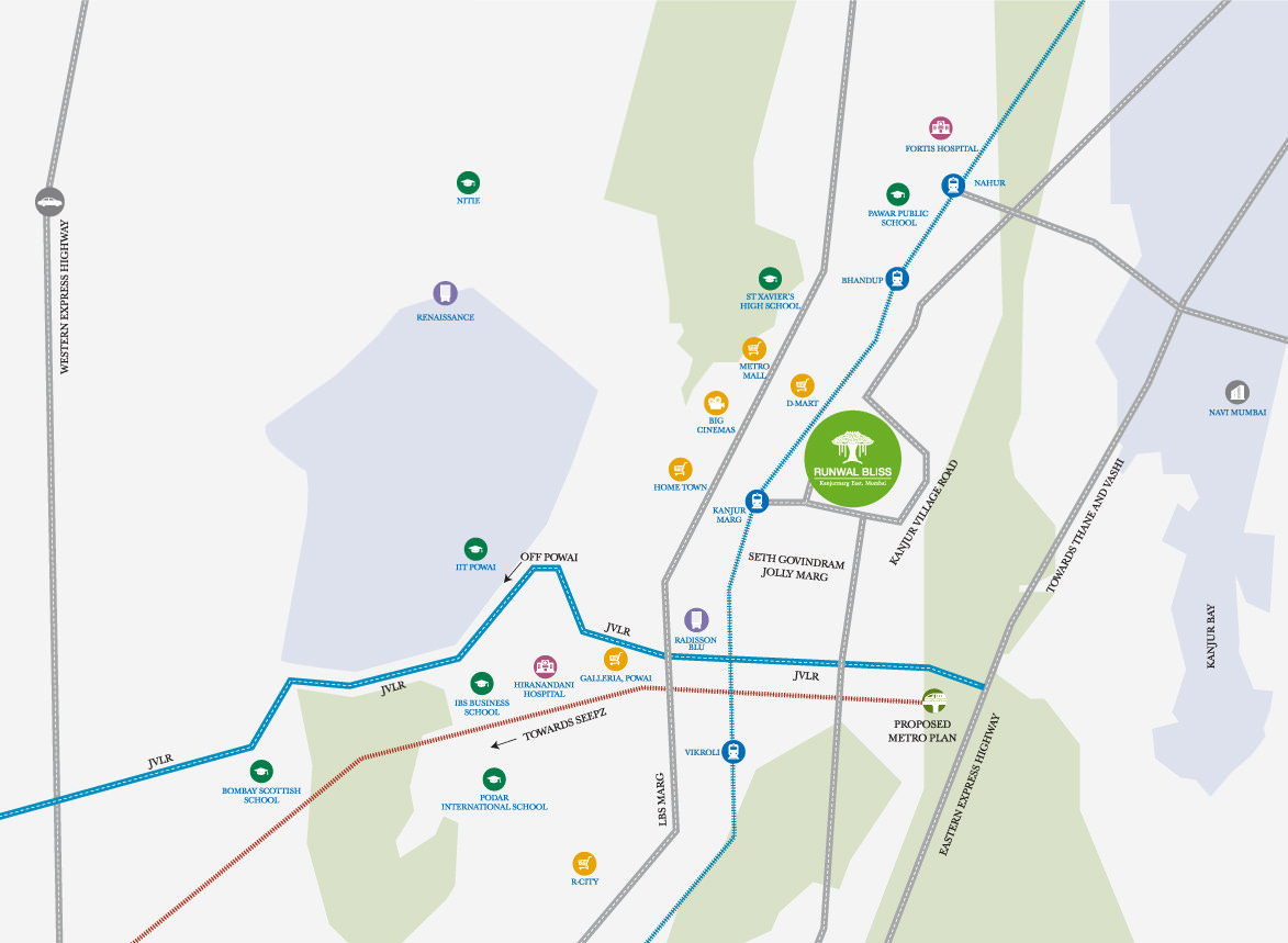 Runwal Bliss Location Map Image