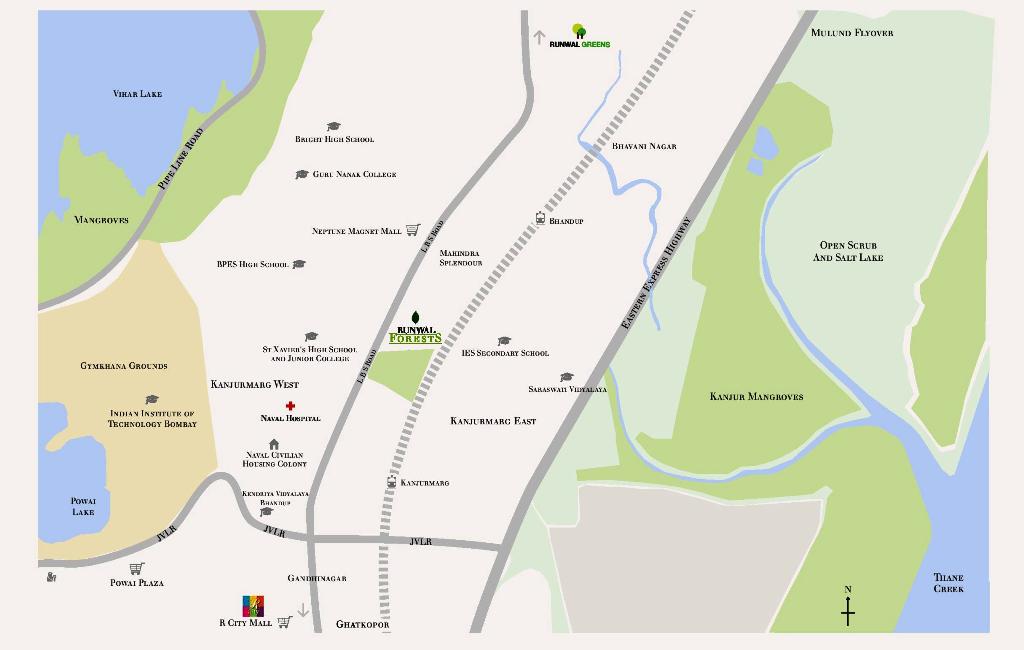 Runwal Forests Location Map Image