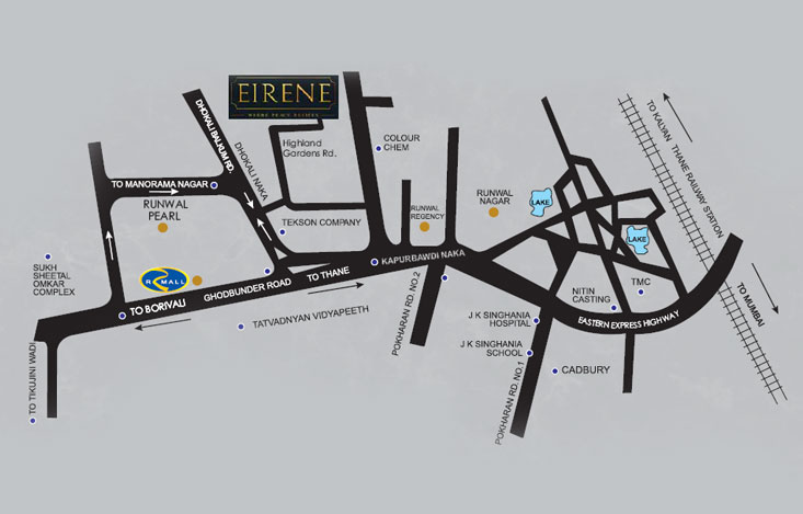Runwal Eirene Location Map Image