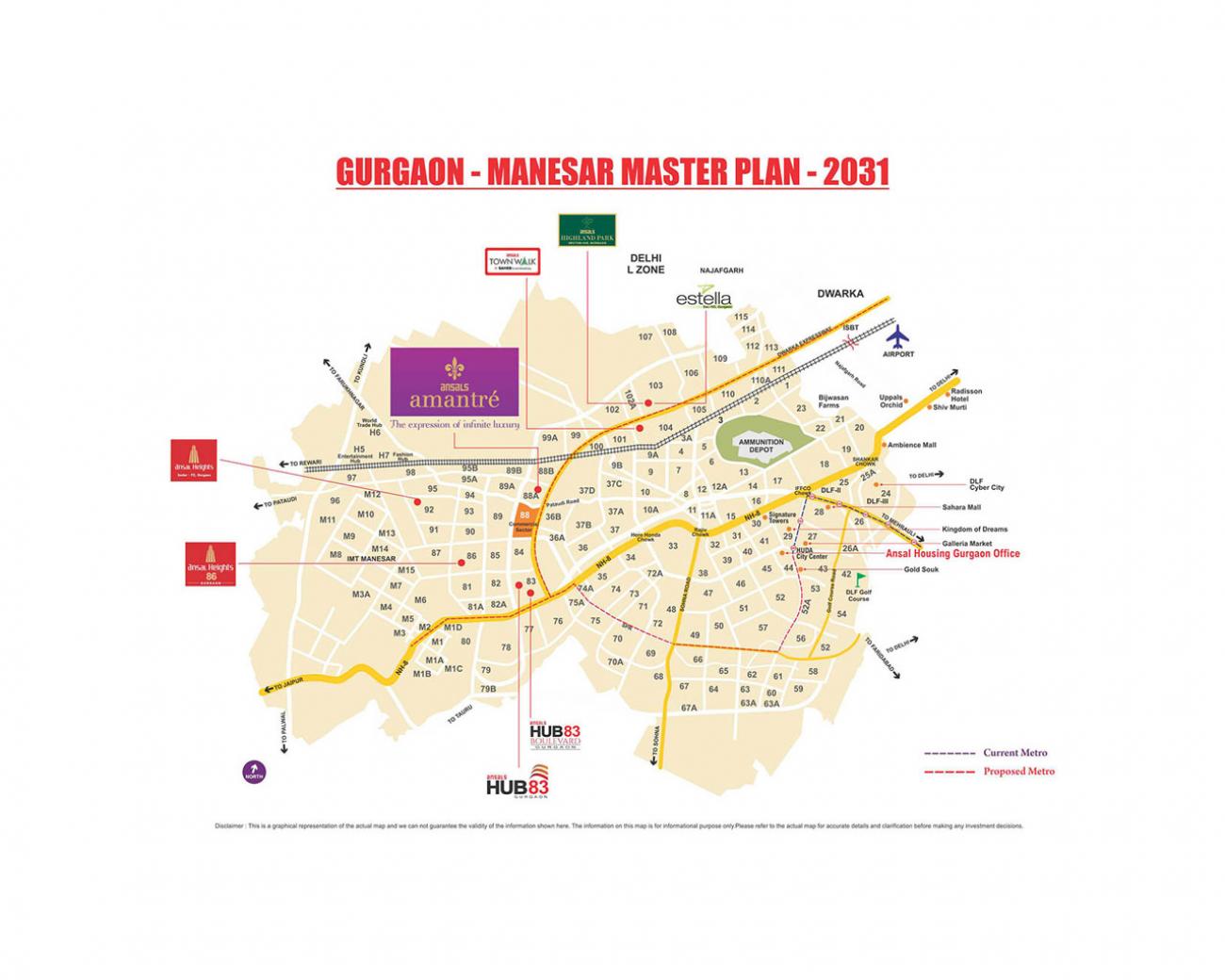 Ansal Amantre Location Map Image