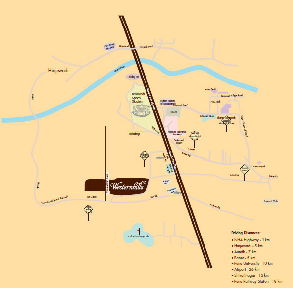 New Launch in Westernhills Location Map Image