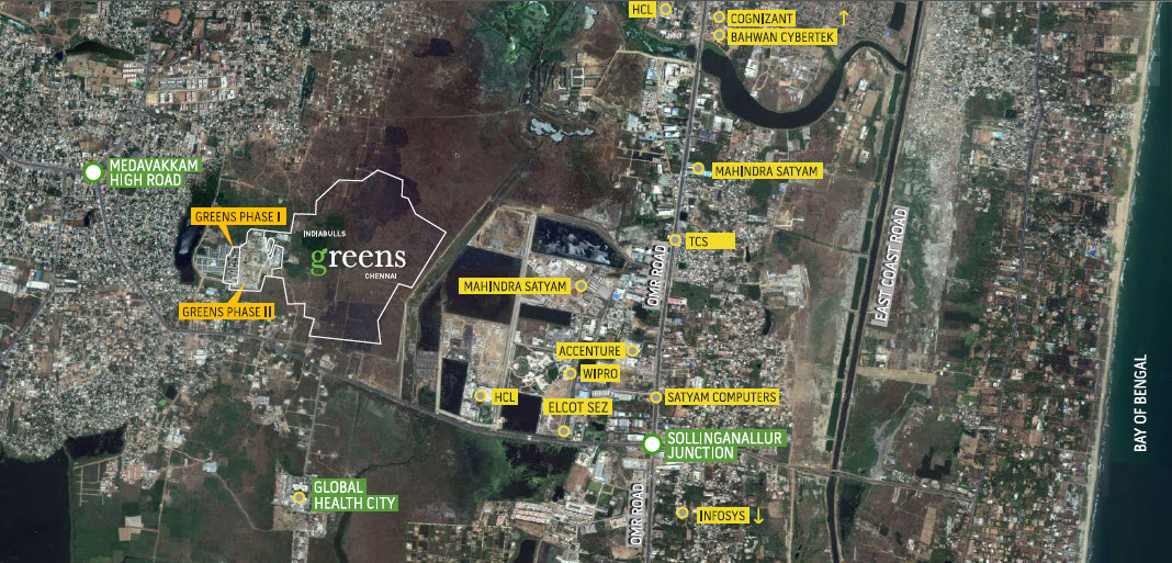 Ozone Greens Location Map Image