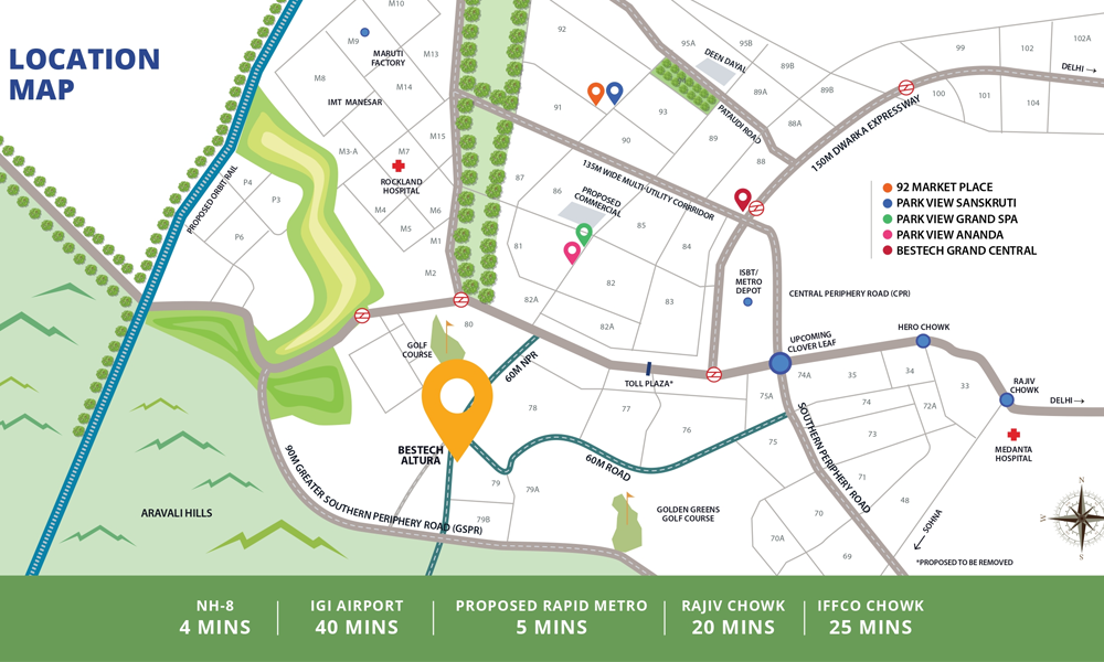 Bestech Altura Location Map Image
