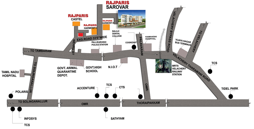 Rajparis Sarovar Location Map Image