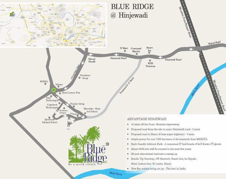 Paranjape Blue Ridge Location Map Image