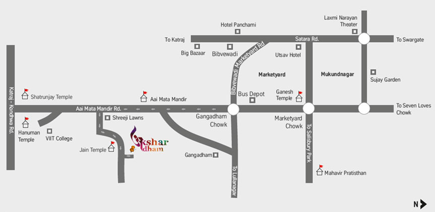 Mittal Brothers Akshardham Location Map Image