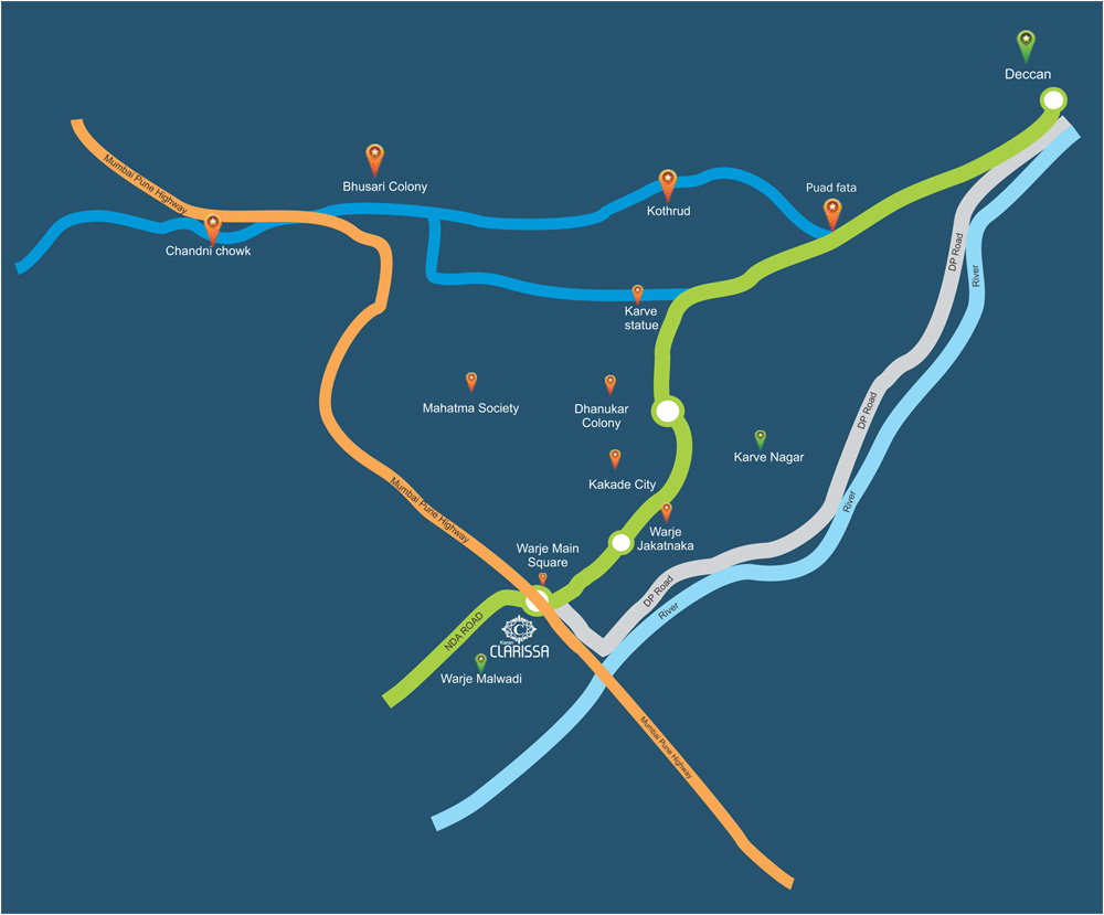 Karan Clarissa Location Map Image