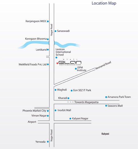 Nyati Elan Location Map Image