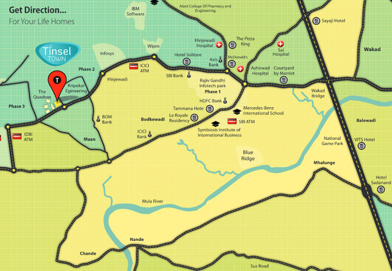 Kohinoor Hinjawadi Central Location Map Image