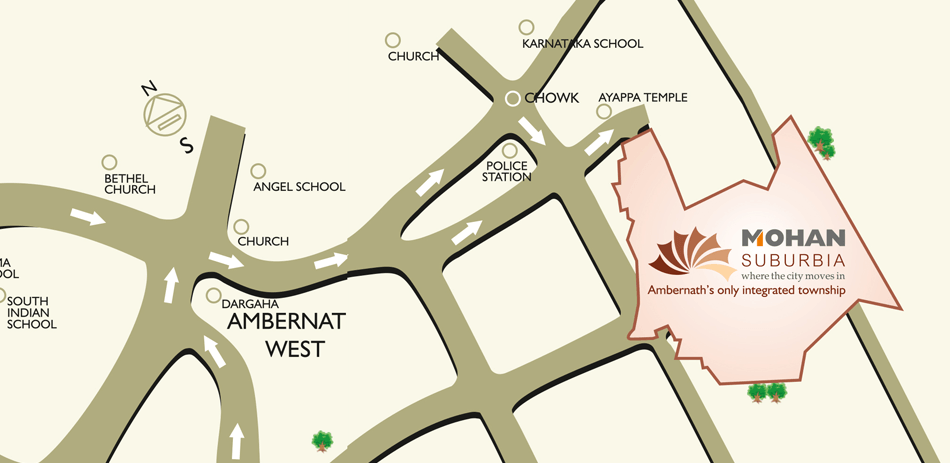 Mohan Suburbia Location Map Image