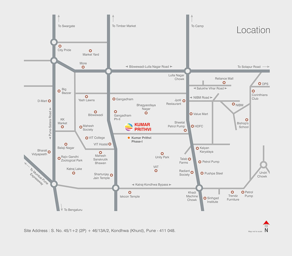 Kumar Prithvi Location Map Image