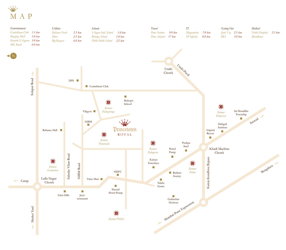 Kumar Princetown Royal Location Map Image