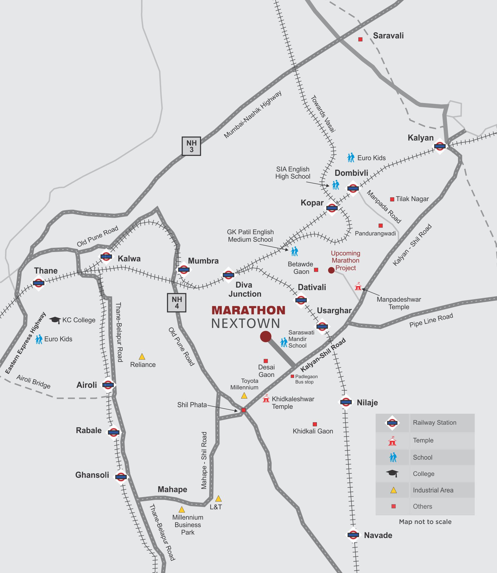Marathon Nextown Location Map Image