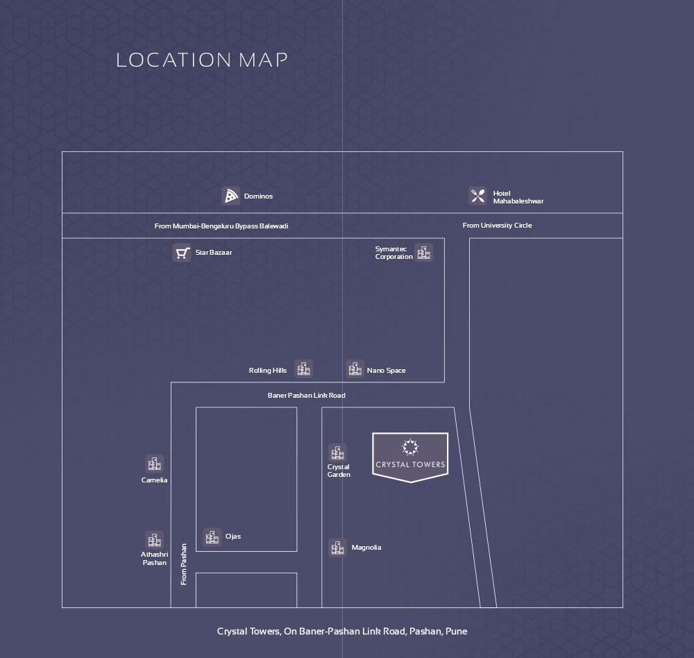 Crystal Tower Location Map Image