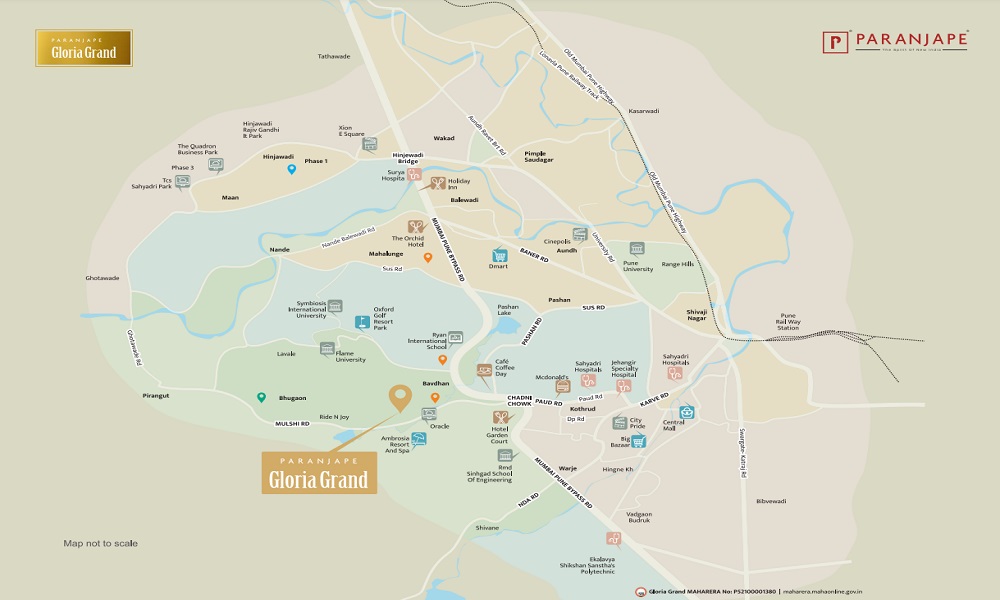 Paranjape Gloria Grand Location Map Image