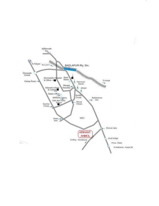 Arihant Anmol Location Map Image
