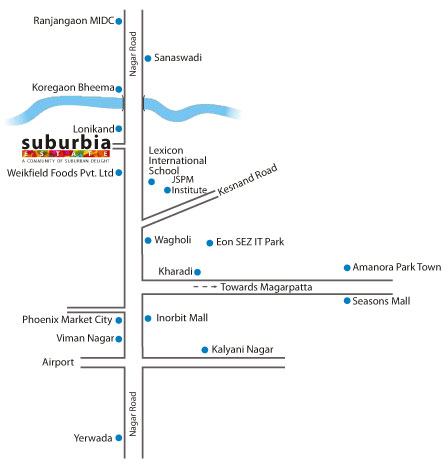 Saarrthi Suburbia Estate Location Map Image