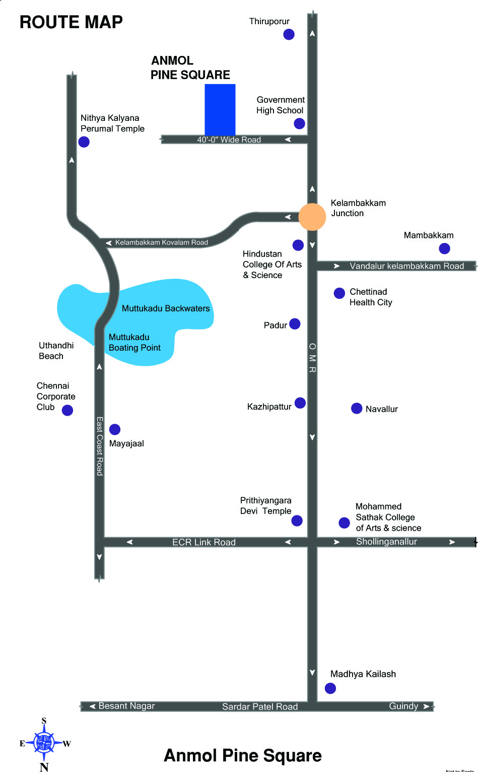 Anmol Shrusti Pine Square Location Map Image