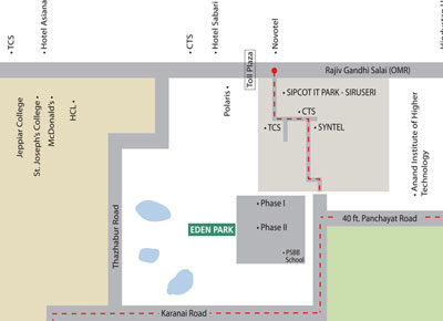 L&t Eden Park Location Map Image