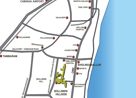 Bscpl Ltd Bollineni Hillside Location Map Image