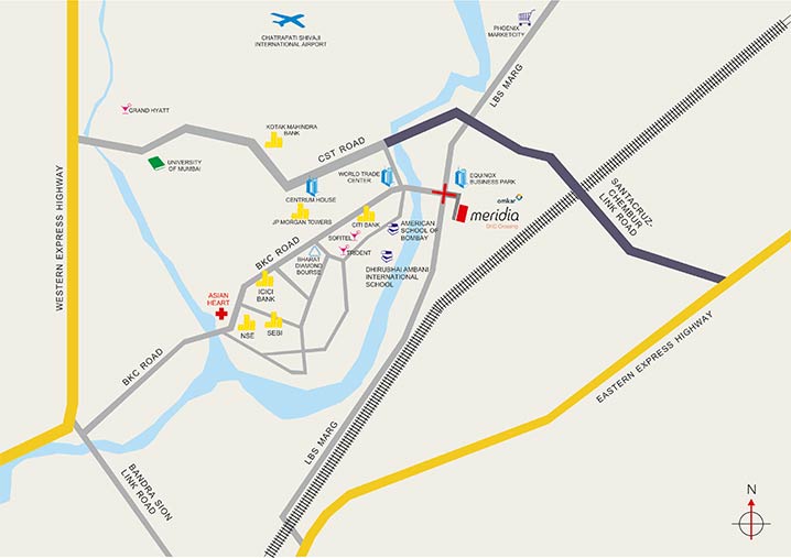 Omkar Meridia Location Map Image