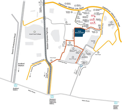 ACME Boulevard Location Map Image