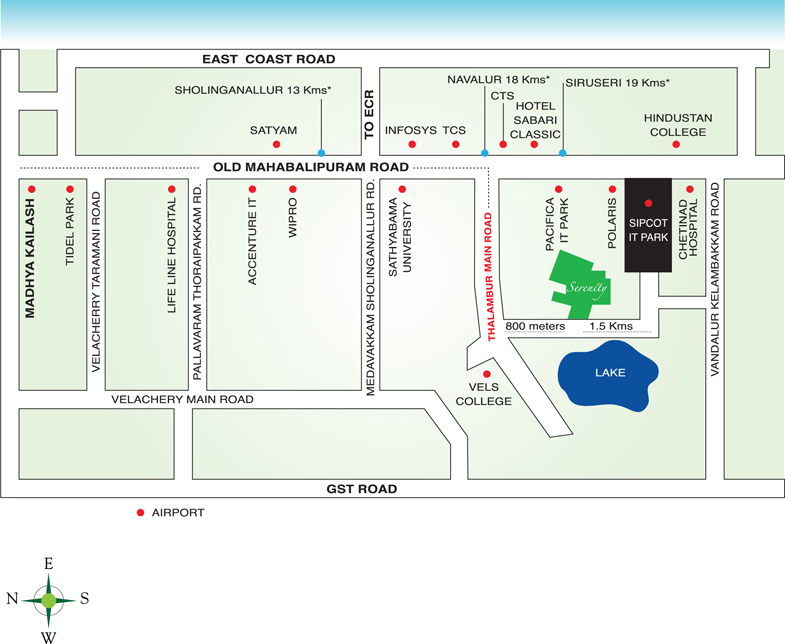 Sabari Serenity Location Map Image