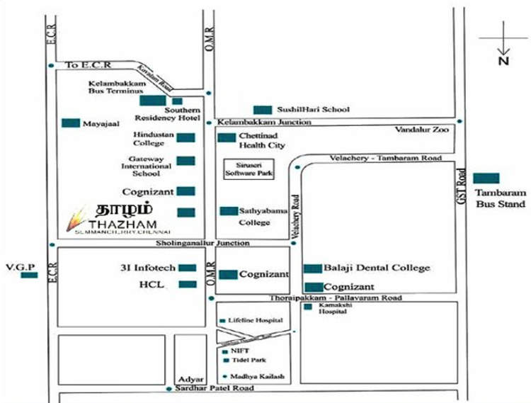 Vasavi Thazham Location Map Image