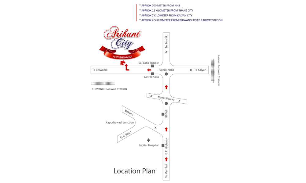 Arihant City Location Map Image