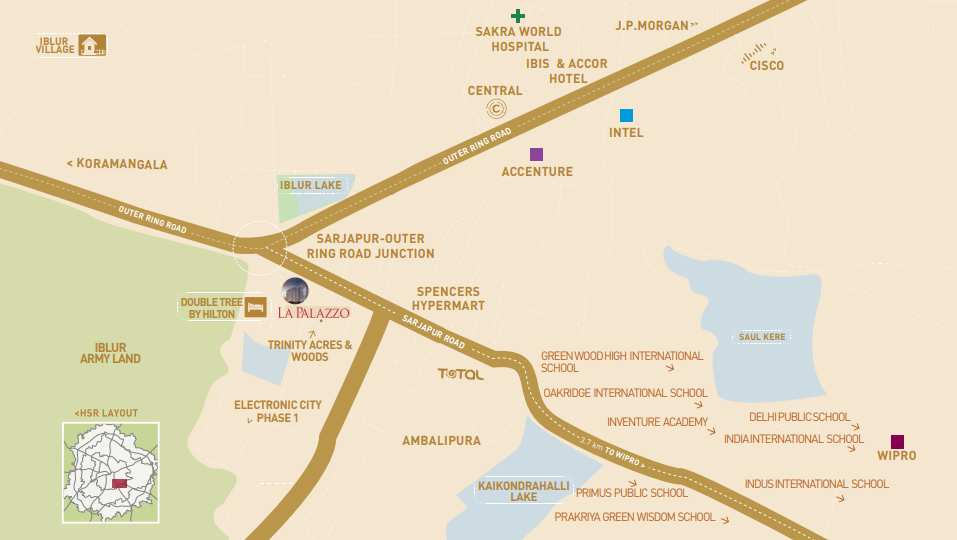 KMB La Palazzo Location Map Image