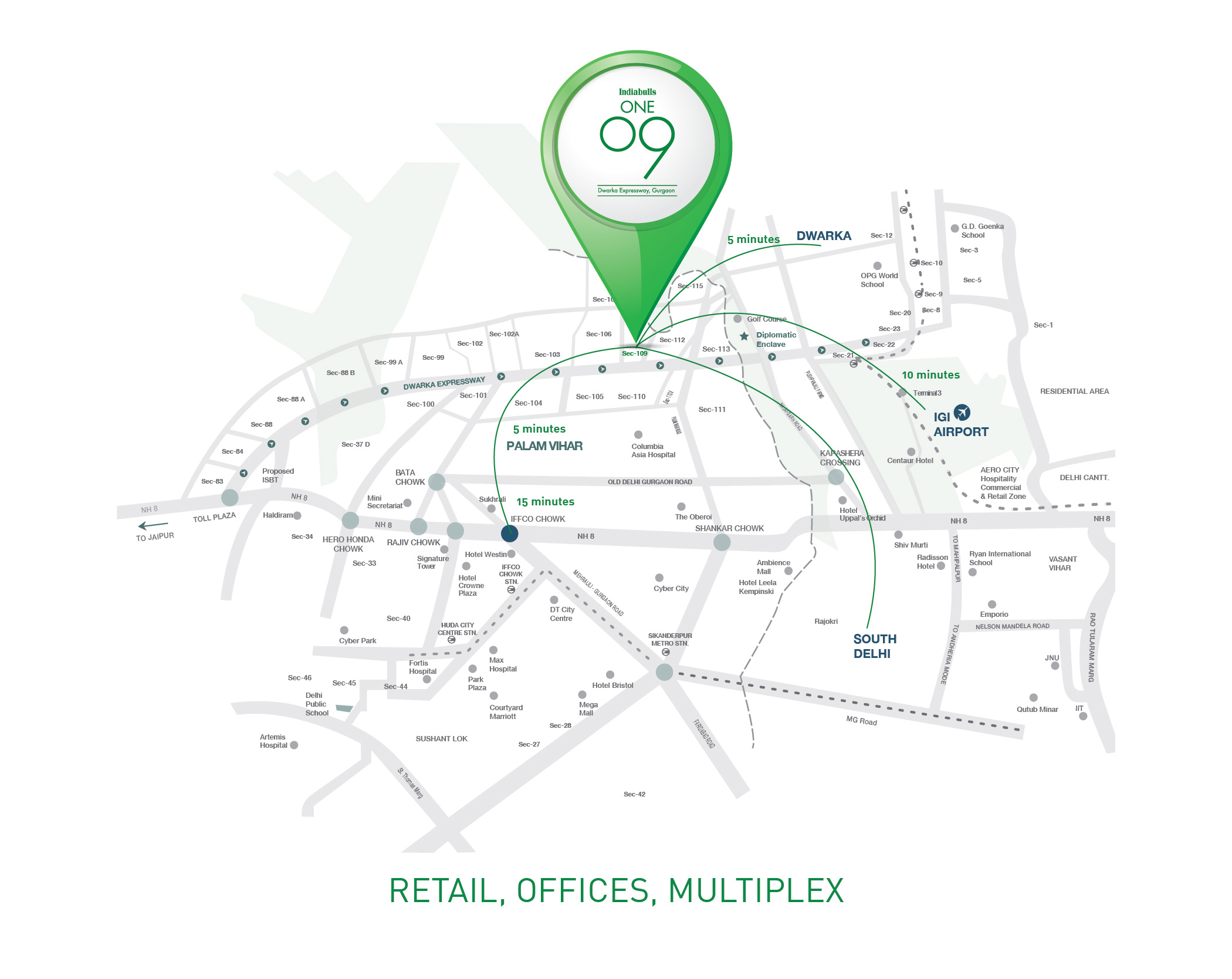 Indiabulls One 09 Location Map Image