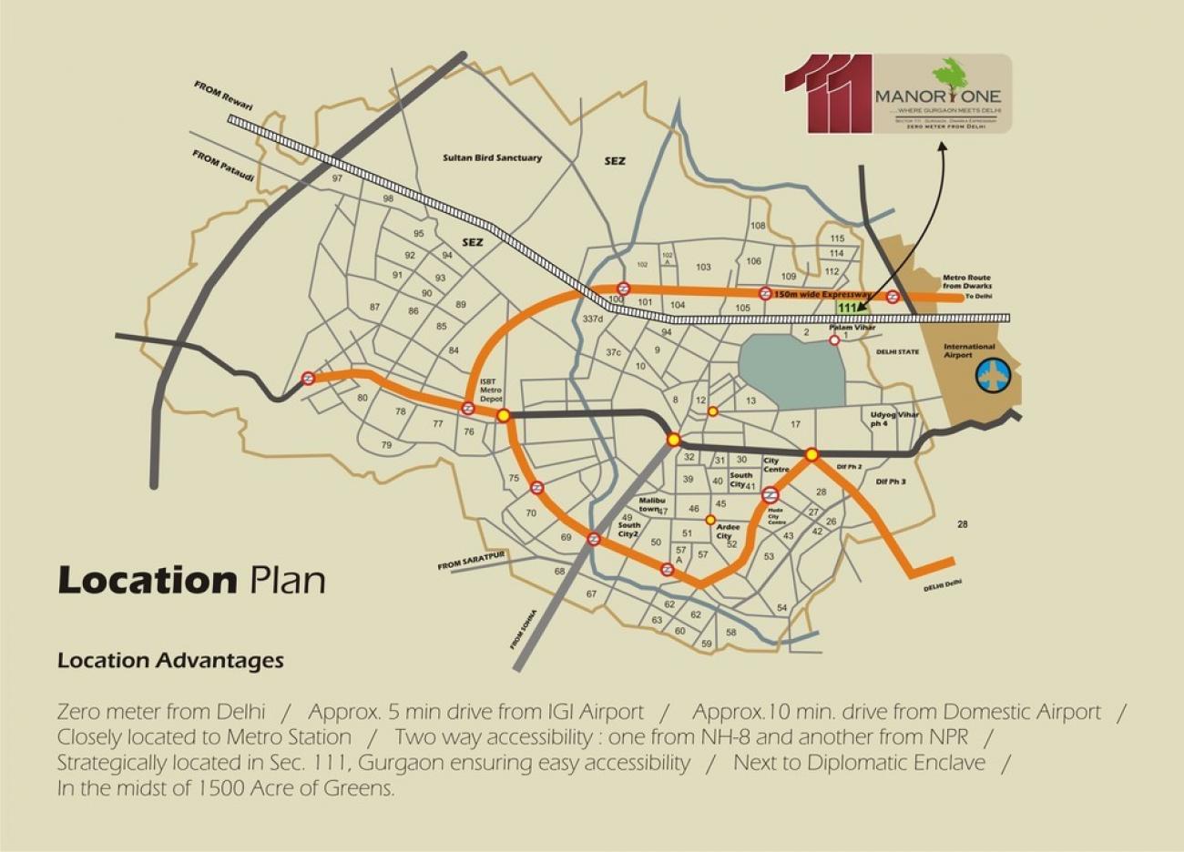 Kashish Manor One Location Map Image