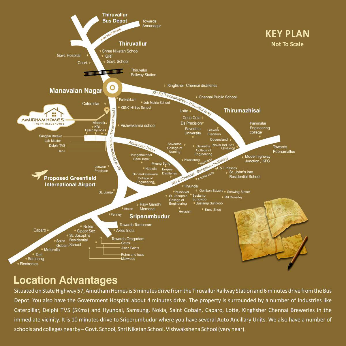 Rrp Amudham Homes Location Map Image