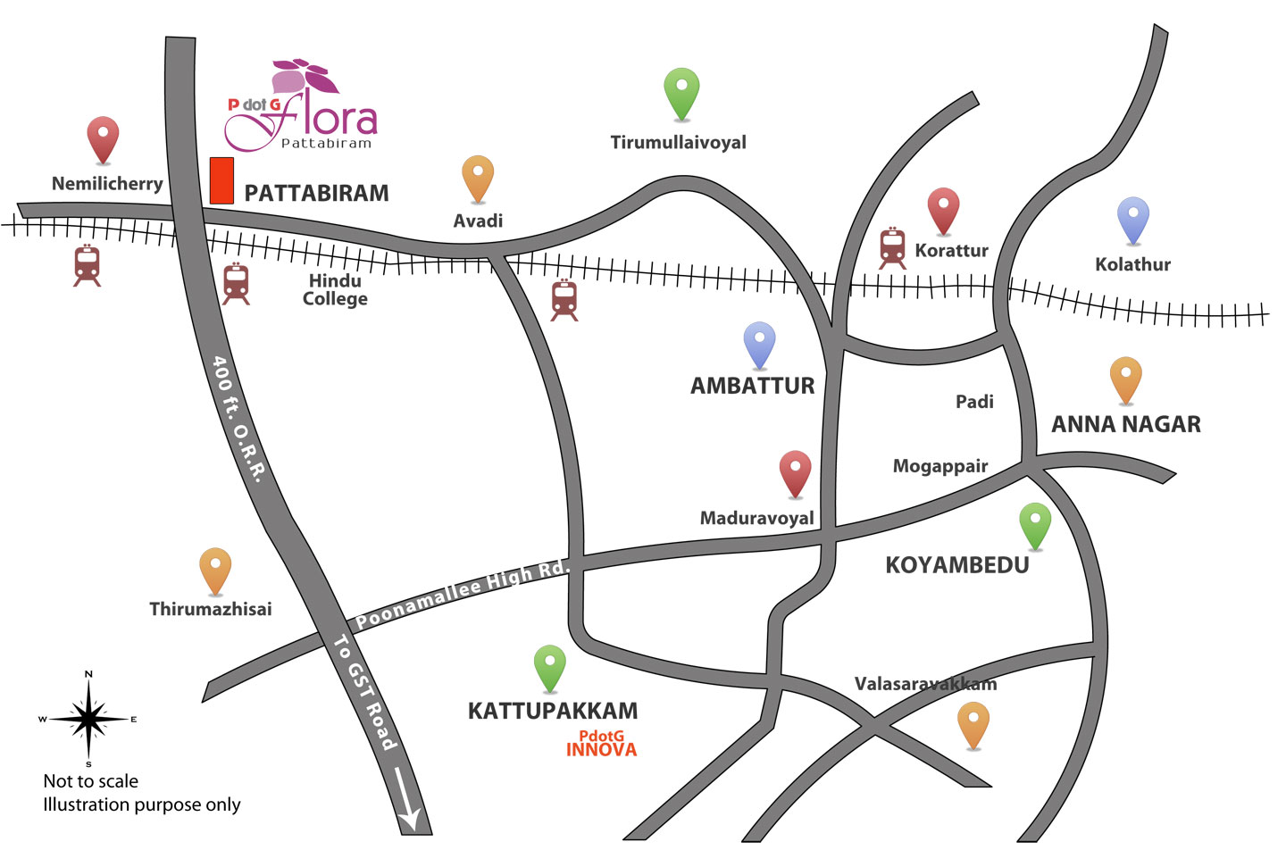 P Dot G Flora Location Map Image