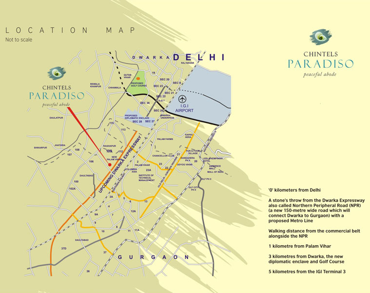 Chintels Paradiso Location Map Image