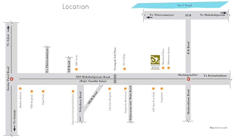 Bhoomi White Rose Location Map Image