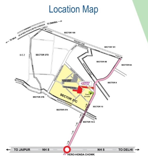 Corona Optus Location Map Image